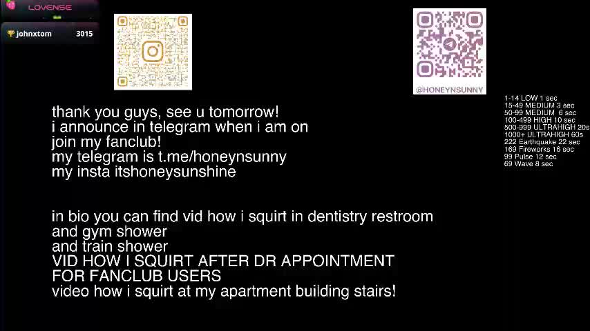 honey_sunshine Adult Chat August 9, 2025