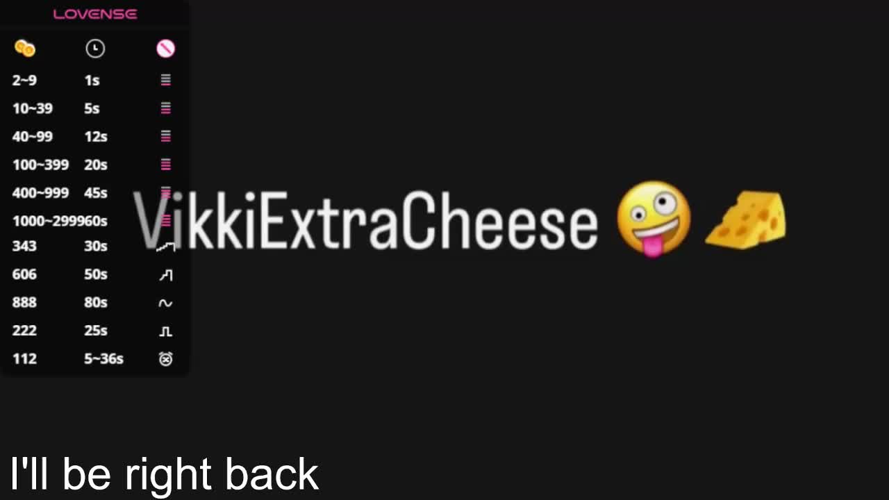 VikkiExtraCheese Adult Chat August 30, 2025