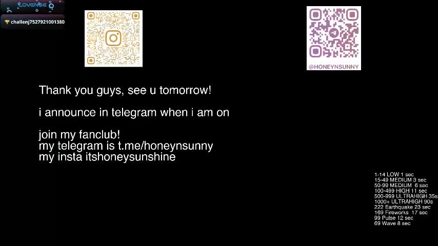 honey_sunshine Adult Chat November 16, 2025