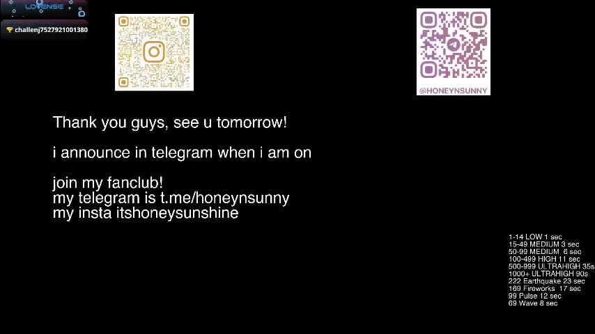 honey_sunshine Adult Chat November 16, 2025