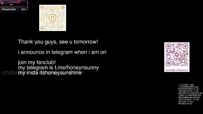 honey_sunshine Adult Chat January 3, 2026