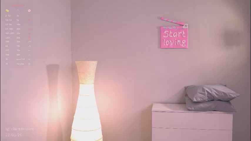 claire_amoure Adult Chat March 22, 2026